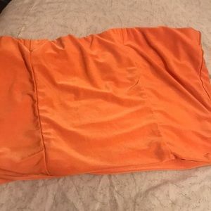 Tube top color orange super cute worn ones